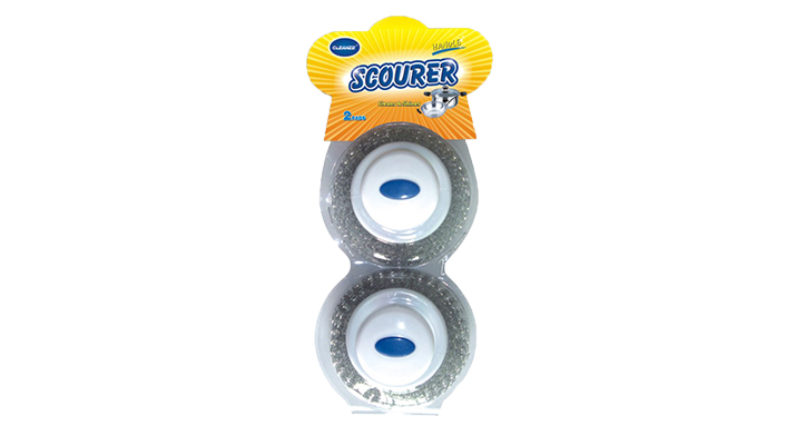 Galvanized scourer