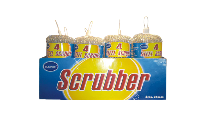 Galvanized mesh scourer