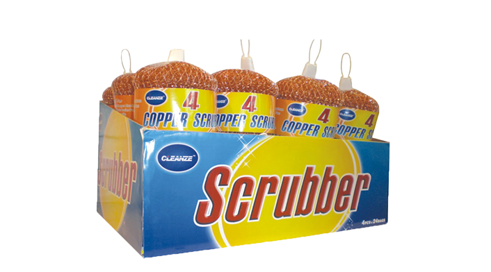 Copper mesh scourer